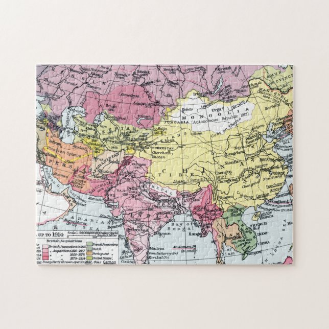 PUZZLE CARTE : L'EUROPE EN ASIE (Horizontal)