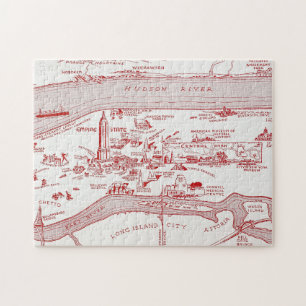 Puzzle CARTE : MANHATTAN, c1935
