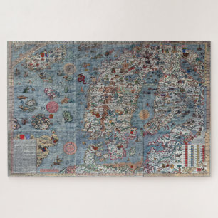 Puzzle Carte Marina de l'Ancien Monde