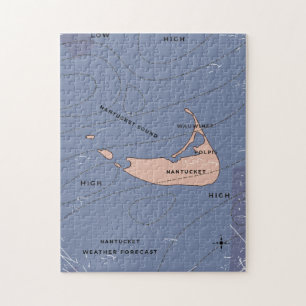 Puzzle Carte météorologique de Nantucket USA