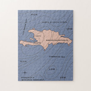 Puzzle Carte météorologique d'Hispaniola