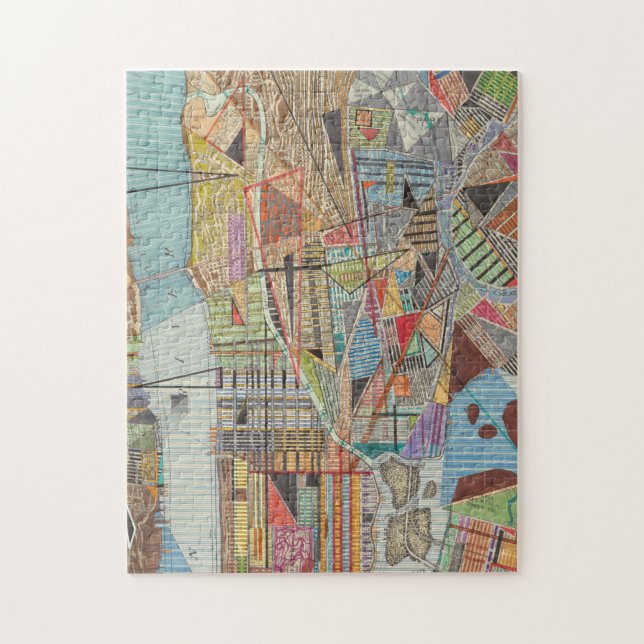 Puzzle Carte moderne de New York I (Vertical)