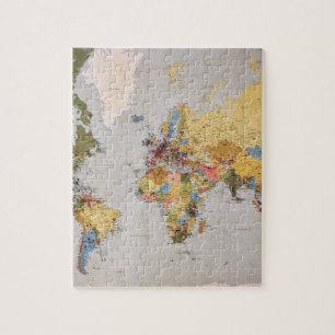 Puzzle carte mondiale