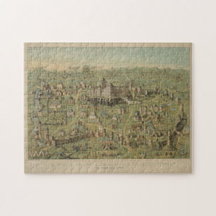 Puzzle Carte picturale Vintage de Jérusalem Israël (187