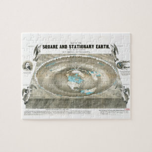 Puzzle Carte plate de la terre