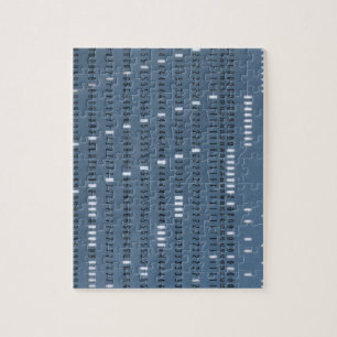 Puzzle Carte poinçonnée vintage pour ordinateur