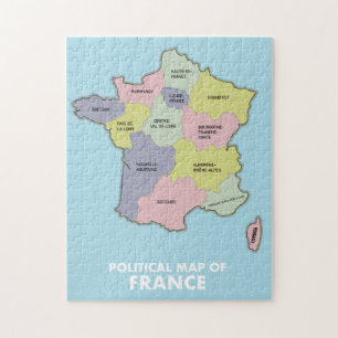 Puzzle Carte politique de la France