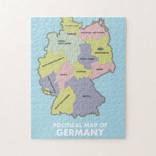 Puzzle Carte politique de l'Allemagne