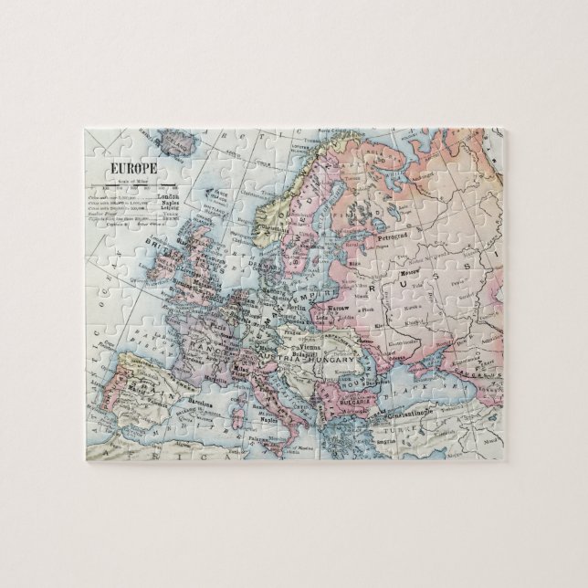 Puzzle Carte politique de l'Europe (1916) (Horizontal)