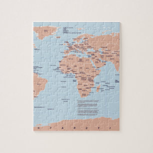 Puzzle Carte politique du monde