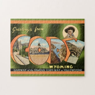 Puzzle Carte postale 11x14 de Cody Wyoming