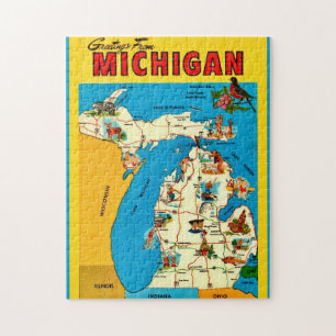 Puzzle Carte postale 11x14 du Michigan State