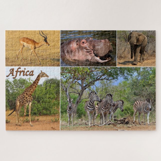 Puzzle Carte postale africaine (Horizontal)