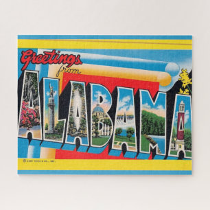 Puzzle Carte postale Alabama de voeux