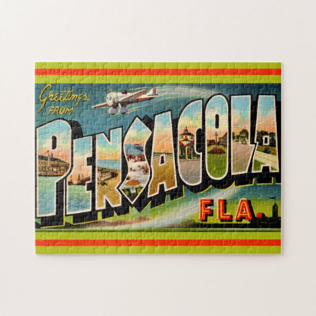 Puzzle Carte postale ancienne de Pensacola Floride  (Horizontal)
