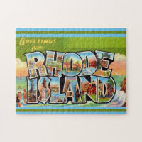 Carte postale ancienne de Rhode Island 11x14