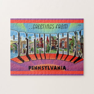 Puzzle Carte postale de Bethlehem PA 11x14