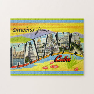 Puzzle Carte postale de La Havane Cuba 11x14