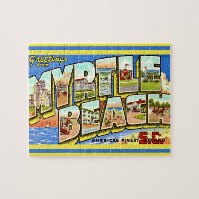 Puzzle Carte postale de Myrtle Beach 8x10 (Horizontal)