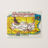 Carte postale de Pennsylvanie