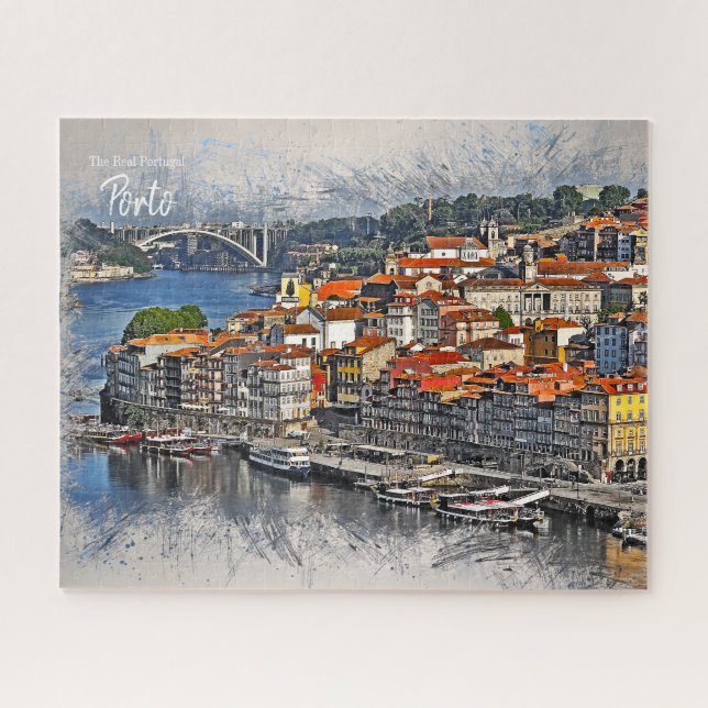 Puzzle Carte postale de Porto, Portugal (Horizontal)