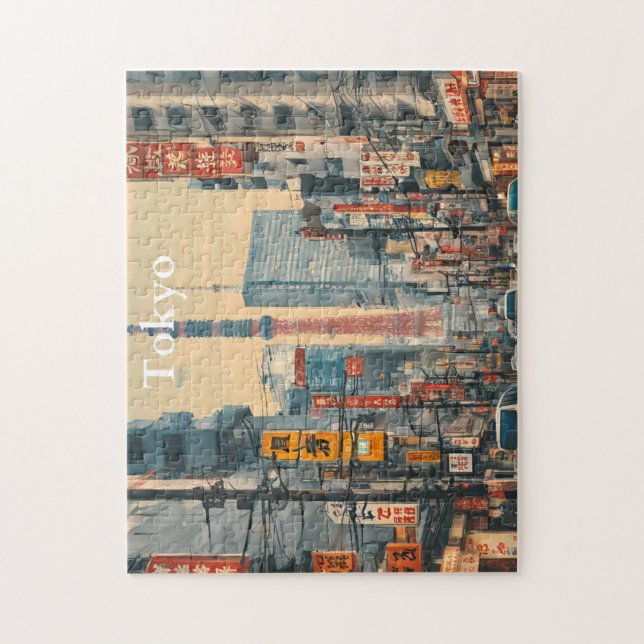 Puzzle Carte postale de Tokyo (4) (Vertical)