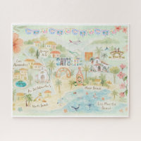 Carte postale de voyage à l'aquarelle | Sayulita M