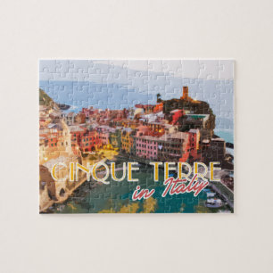 Puzzle Carte postale de voyage d'été Cinque Terre Itali