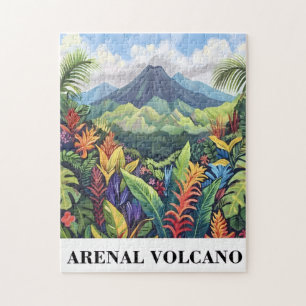 Puzzle Carte postale du volcan du Costa Rica