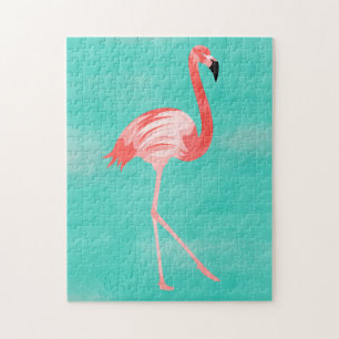 Puzzle Carte postale Flamant rose Bird