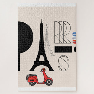 PUZZLE CARTE POSTALE PARIS