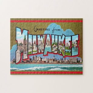 Puzzle Carte postale vintage Milwaukee