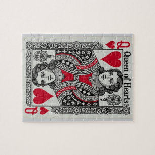 PUZZLE CARTE REINE DE COEUR