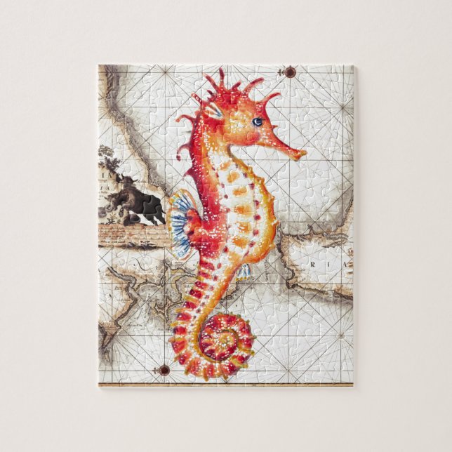 PUZZLE CARTE ROUGE II DE LA MER (Vertical)
