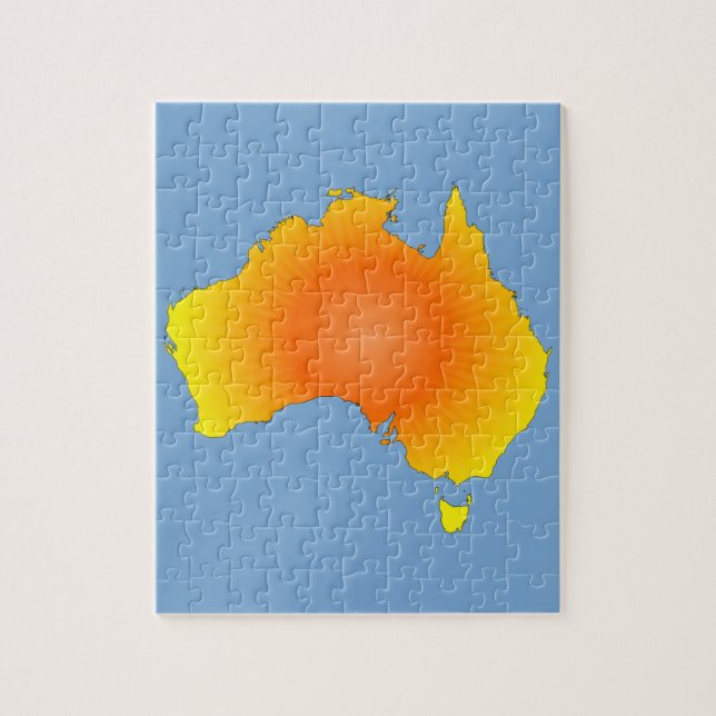 Puzzle Carte Sunny Australie (Vertical)