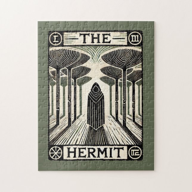 Puzzle Carte Tarot Hermit (Vertical)