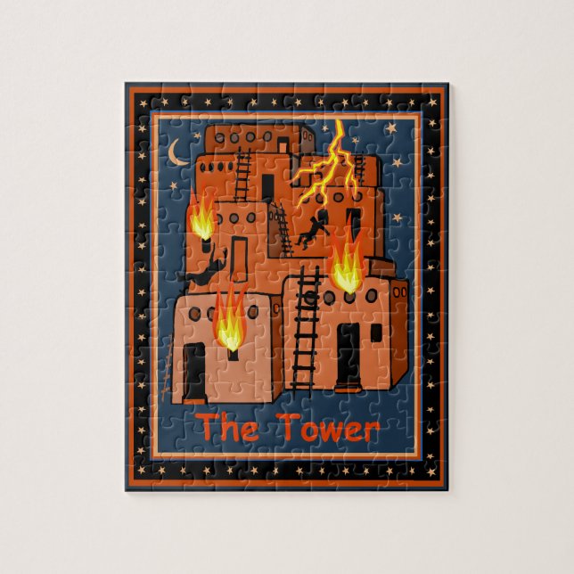PUZZLE CARTE TAROT - LA TOUR (Vertical)