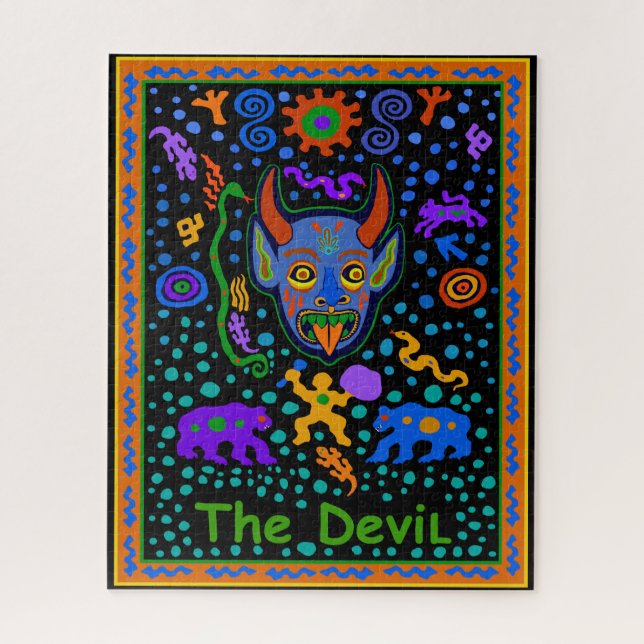 PUZZLE CARTE TAROT - LE DIABLE (Vertical)