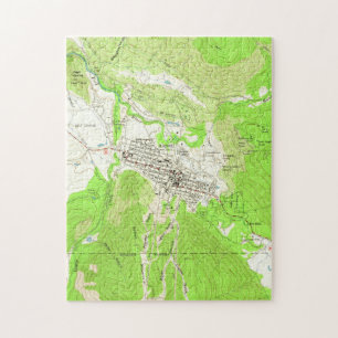 Puzzle Carte vintage d'Aspen le Colorado (1960)