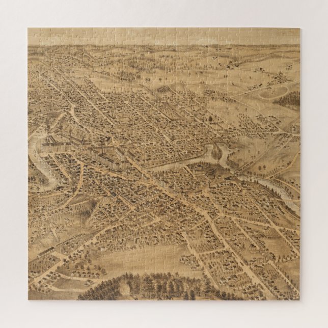 Puzzle Carte vintage de Dover NH (1877) (Vertical)