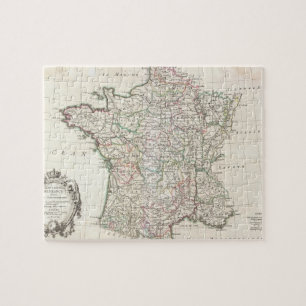 Puzzle Carte vintage de France (1771)