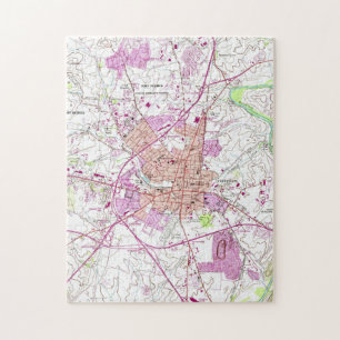 Puzzle Carte vintage de Frederick le Maryland (1953)