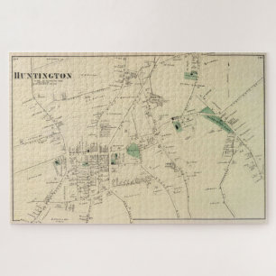 Puzzle Carte vintage de Huntington NY (1873)