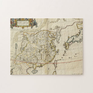Puzzle Carte vintage de la Chine   1662