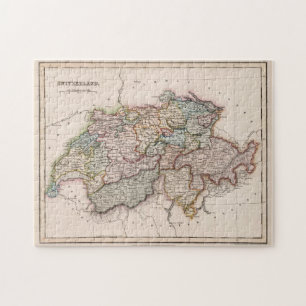 Puzzle Carte vintage de la Suisse (1832)