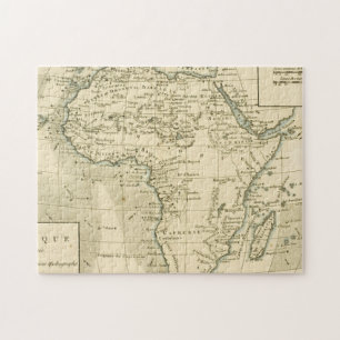 Puzzle Carte vintage de l'Afrique