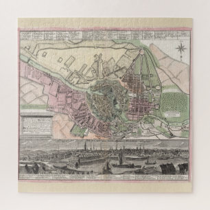 Puzzle Carte Vintage de l'Allemagne de Berlin (1716)