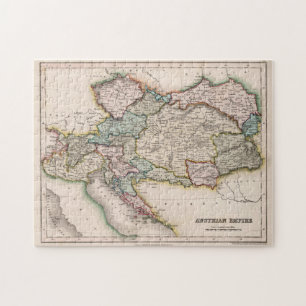 Puzzle Carte Vintage de l'Autriche (1832)