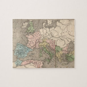 Puzzle Carte vintage de l'Empire romain (1838)