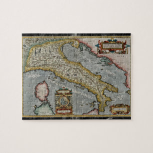 Puzzle Carte vintage de l'Italie (1584)